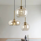 Nordic Glass Led Pendant Light - Versatile Single/Multi Head Chandelier For Home Decor Lights