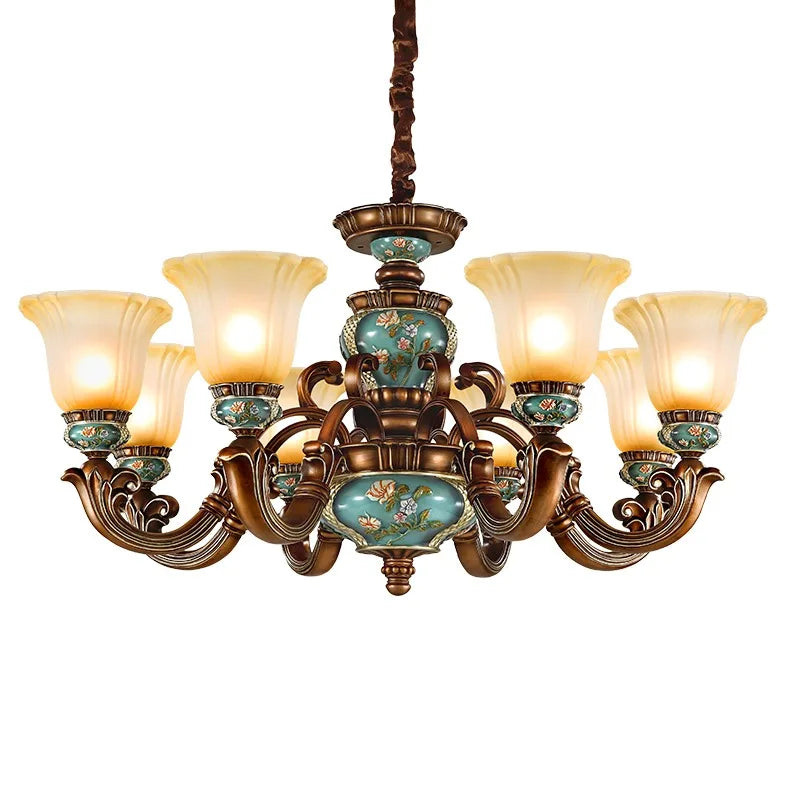 New European Vintage Resin Chandelier - Create A Luxurious Atmosphere In Your Villa Restaurant Or