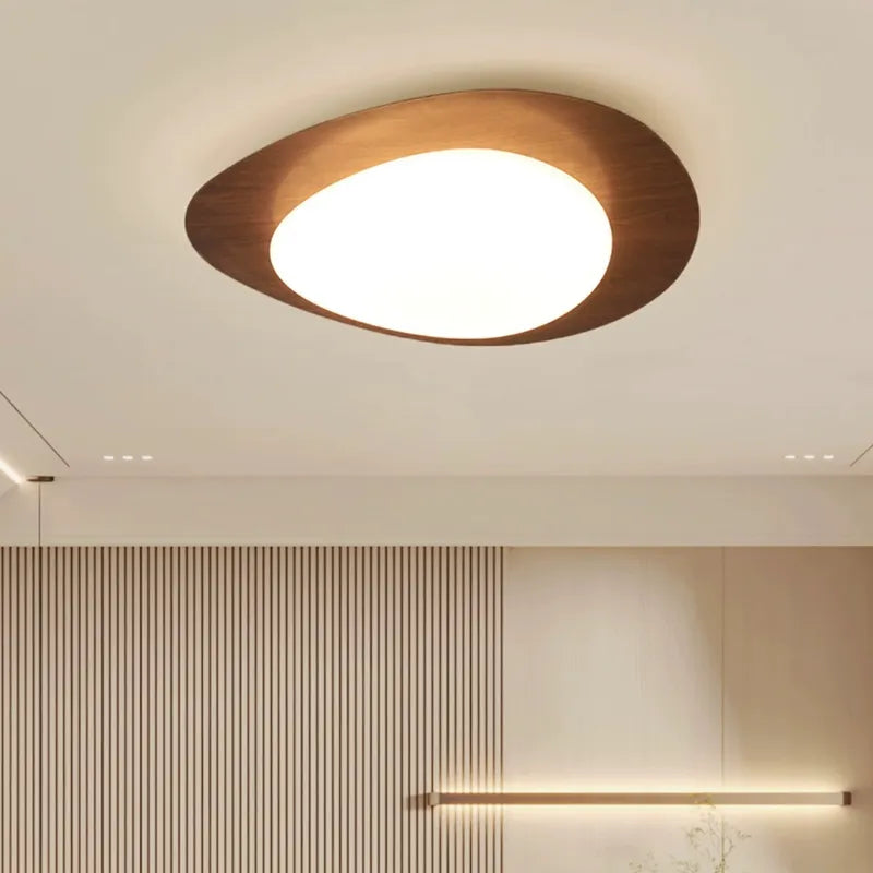 Modern Retro Wood Color Ceiling Lamp - Perfect For Bedroom Restaurant Kitchen And Study Stylish