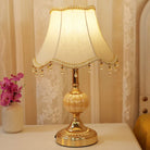 Modern European Vintage Fabric Table Lamp - Stylish Lighting For Bedroom Living Room And More