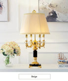 High - Quality Luxury Black Crystal Table Lamp - Modern Bedroom Bedside Decorative