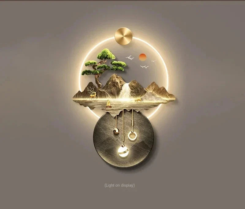 Dlight Decor 3D Wall Painting Light for Hallway Art B-wiring light / 74X100CM / CHINA|remote control|AU Plug Wall Art