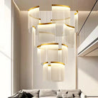 Chic Nordic Stair Chandelier - Versatile Pendant And Ceiling Lights For Living Dining Rooms