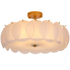 Modern Light Luxury Round Glass Ceiling Chandelier - Ideal For Living Room Decoration Bedroom Study