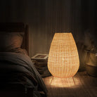 Asian Natural Rattan Floor Lamp - Versatile Indoor And Outdoor Lighting For Living Spaces Floor Lamp