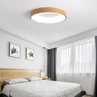 Modern Led Wood Grain Ceiling Lamp - Stylish Room Decoration For Every Space Ceiling Light