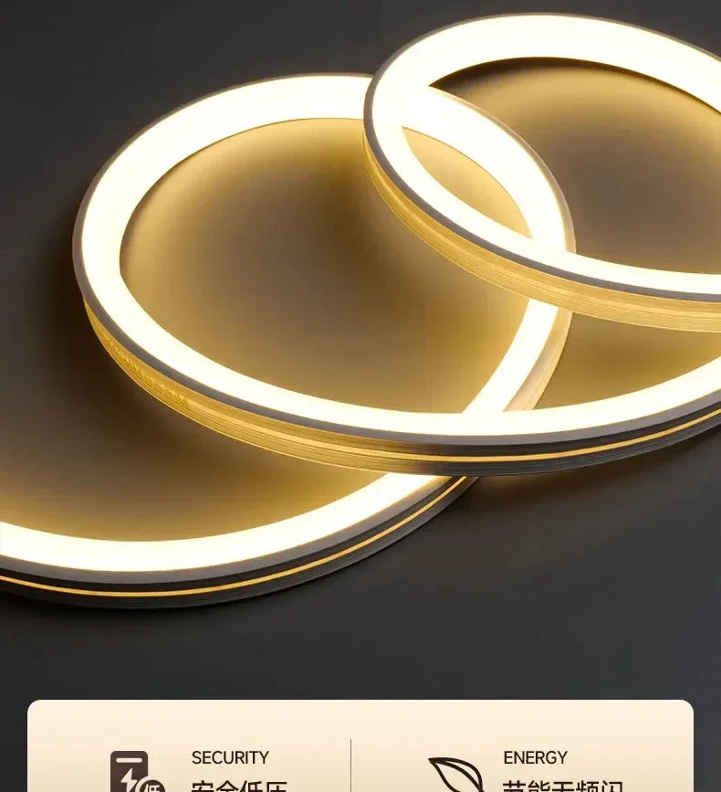 Dlight Decor Nordic Silent LED Wall Clock Light Wall Art