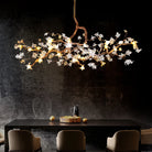 Charming Vintage Copper Flower Chandelier - Tree Branch Led Lighting For Dining Rooms Kitchen