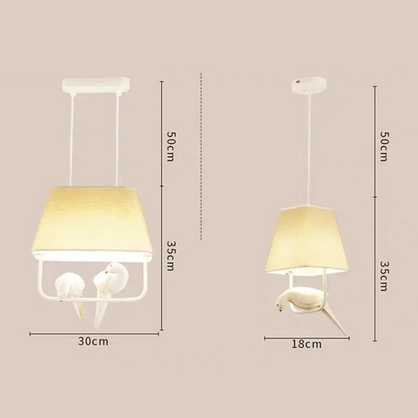 Creative Bird Pendant Lights - Simple Japan Style Chandelier For Ceiling Light In Study Dining Room