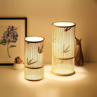 Style Bamboo Weaving Table Lamp - Creative Rattan Bedside Lighting