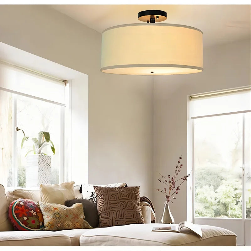 Chic American Country Fabric Led Ceiling Lights - Versatile Lighting For Modern Interiors Ceiling