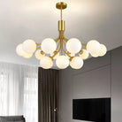 Luxury Gold Nordic Glass Ball Chandelier - Led Magic Bean Apiales Chandeliers For Bedrooms Kitchens