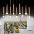 Modern Wooden Stick Pendant Light - Nordic Elegance For Kitchen And Living Room Decor Lights