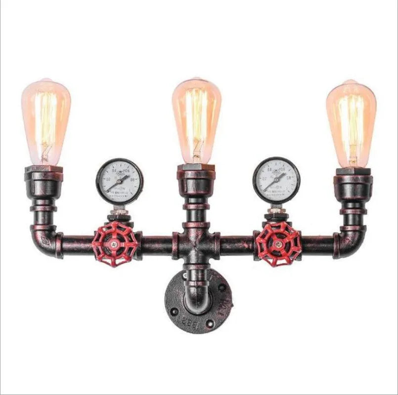 Industrial Vintage Wall Lamp - Retro Iron Pipe For Living Room And Loft Decor Wall Light
