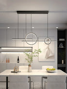 Contemporary Led Restaurant Chandelier - Minimalist Elegance For Living And Dining Spaces With