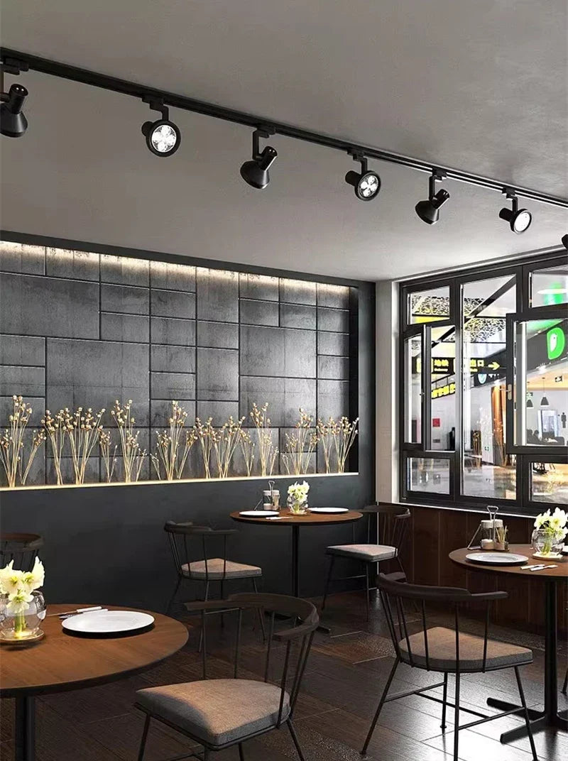 E27 LED Track Light Holder Base - 2-Wire Rotatable Ceiling Rail Lamp Fittings ceiling light