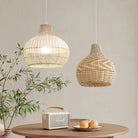 Nordic Gyro Rattan Pendant Lights - Handmade Artistic Illumination For Kitchen And Dining Decor