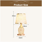 European - Style Crystal Table Lamp - Inspired Modern Bedroom Warmth And Romance