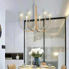 Swoop Arm Chandelier - Retro Elegance For Luxurious Living And Dining Spaces Ceiling Light