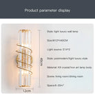 Ella’s Nordic Minimalist Crystal Wall Lamp - Stylish Lighting For Your Tv Background And Aisle