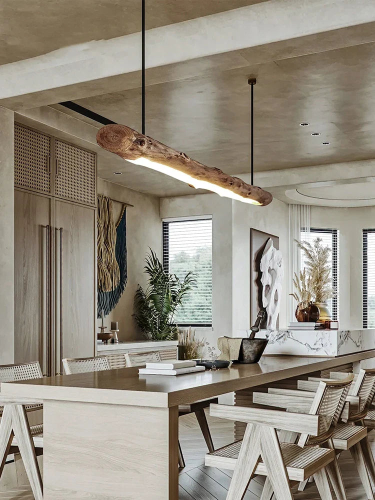 Chic Black Walnut Pendant Lights - Minimalist Wood Lighting For Dining Tables Kitchens And Home