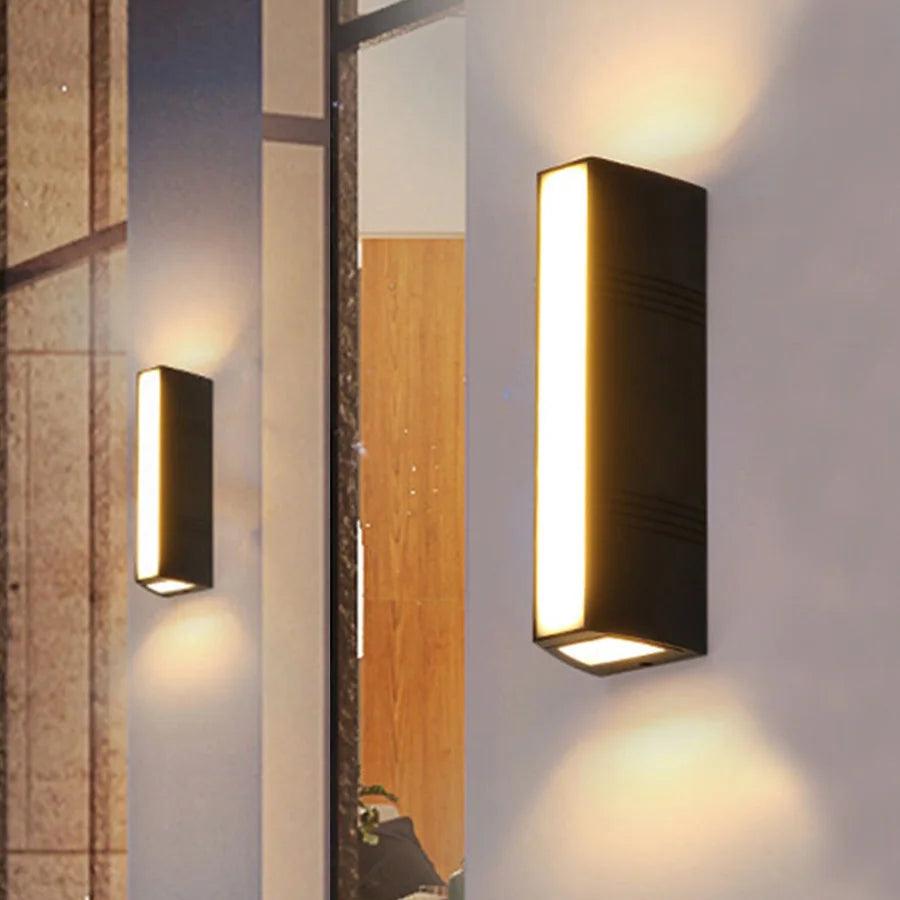 Versatile Up Down Led Wall Lamp - Waterproof Modern Design For Garden Street Corridor And Stairs