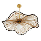 Japanese Bamboo Woven Pendant Lamp - Artistic Rattan Lighting Fixture For Restaurants Bedrooms And