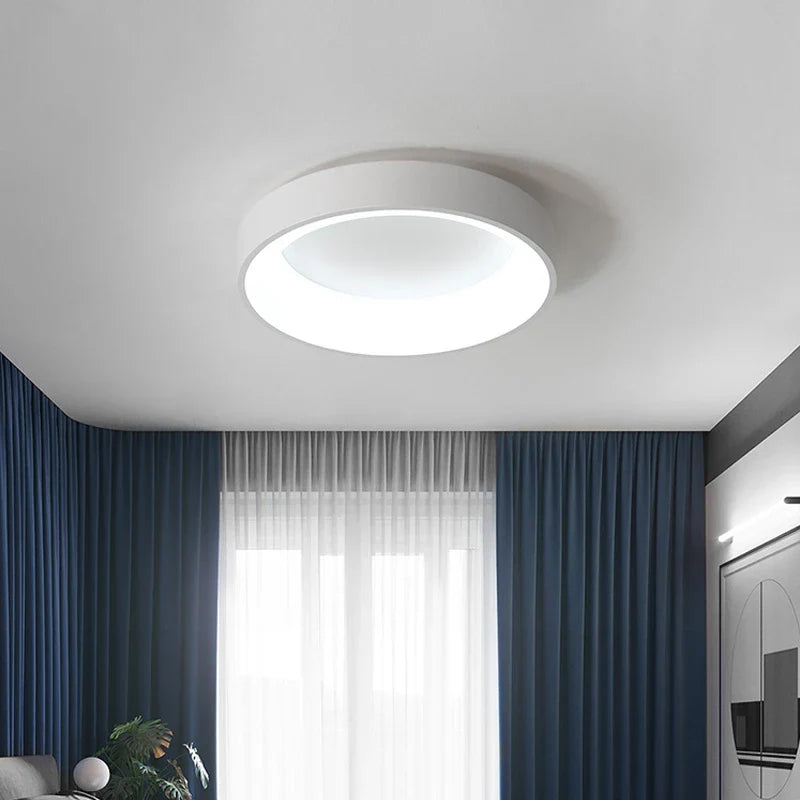 Nordic Led Ceiling Lights - Modern Black Chandeliers With Remote Control For Bedroom And Living