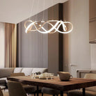 Modern Led Round Pendant Lamplight - Large Chandelier In Gold Lights