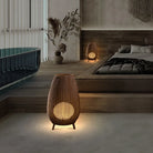 Asian Natural Rattan Floor Lamp - Versatile Indoor And Outdoor Lighting For Living Spaces Floor Lamp