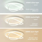 Modern Led Ceiling Lamp - Ideal For Living Dining Room Bedroom Study Restaurant Balcony Elegant