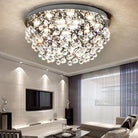 Modern Led Crystal Ball Rectangle Ceiling Lights - Contemporary Elegance For Living Rooms And