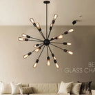 Anna’s Vintage Industrial Loft Chandelier - Led Retro Iron Fixture For Kitchen And Living Room