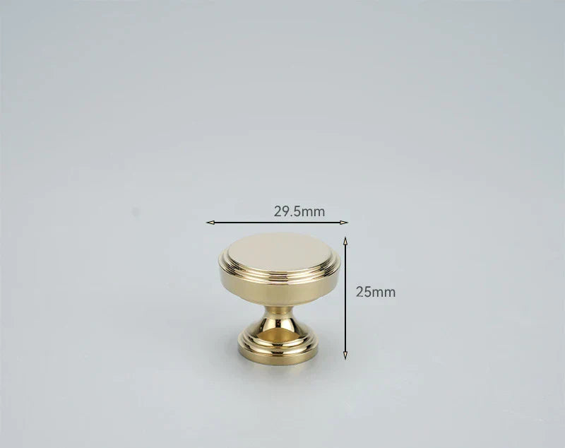 Chrome and Polished Gold Brass Furniture Handles – Modern Cabinet Drawer and Wardrobe Knobs PG 29mm Handles