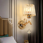 New Modern Simple Bedroom Bedside Lamp - Crystal Wall For Eye Protection In Living Rooms Studies