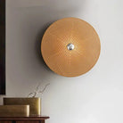 Tan Wall Lamp - Classic Japanese Bamboo For Timeless Home And Restaurant Lighting Wall Lamp