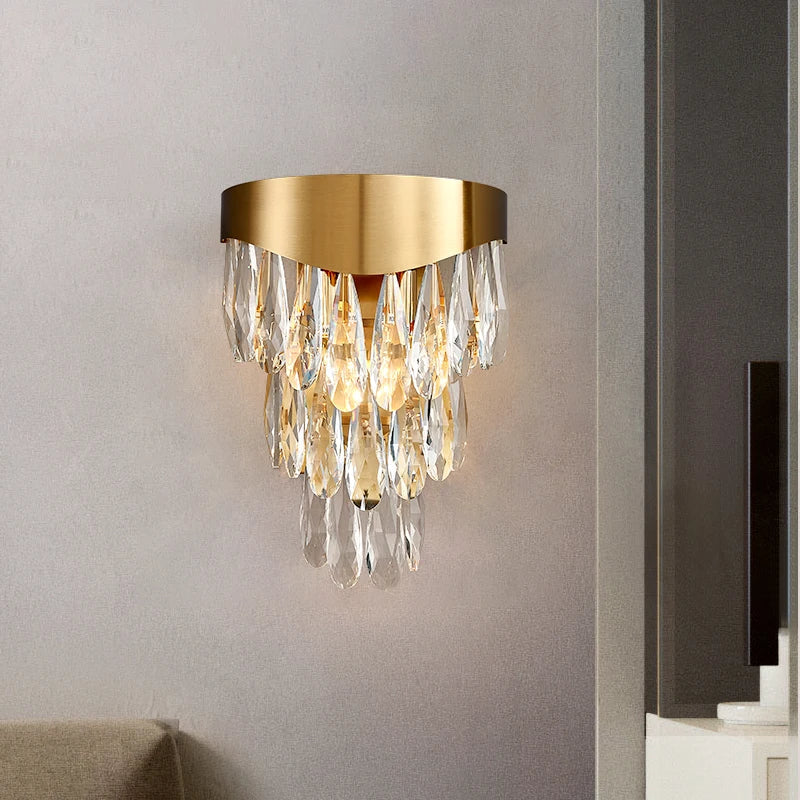 Gianna - Luxury Crystal Wall Lamp For High - Quality Home Decor Wall Lamp