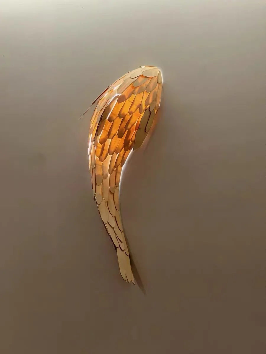 Dlight Decor Japanese Fish Wall Lamp Sculpture Wall Art