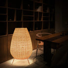 Asian Natural Rattan Floor Lamp - Versatile Indoor And Outdoor Lighting For Living Spaces Floor Lamp