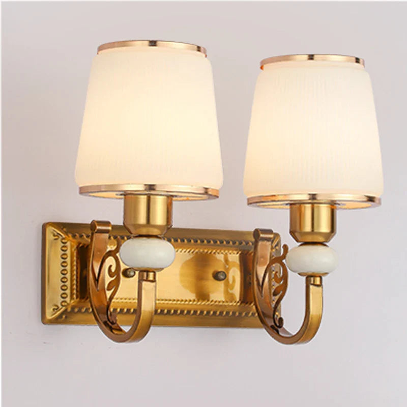 Joanna American Style Golden Bedside Lamp - Elegant Lighting For Your Home Wall Lamp