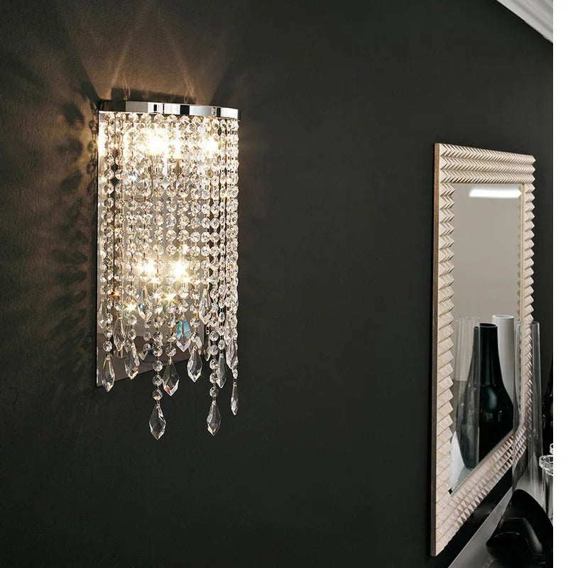 Cayson Modern Luxury Transparent Crystal Wall Lamp - Illuminate Your Space With Elegance Wall Lamp