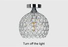 Modern Crystal Ball Ceiling Lamp - Elegantly Designed Home Decor For Bedrooms Passages Silver/Gold