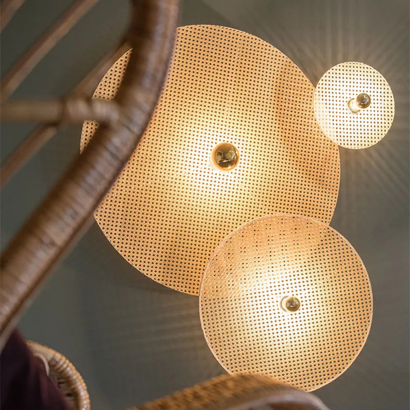 Tan Wall Lamp - Classic Japanese Bamboo For Timeless Home And Restaurant Lighting Wall Lamp