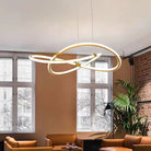 Modern Pendant Light With Remote Dimmable Control - Elegant Living Room Chandeliers Led Luminaire