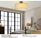 Chic American Country Fabric Led Ceiling Lights - Versatile Lighting For Modern Interiors Ceiling