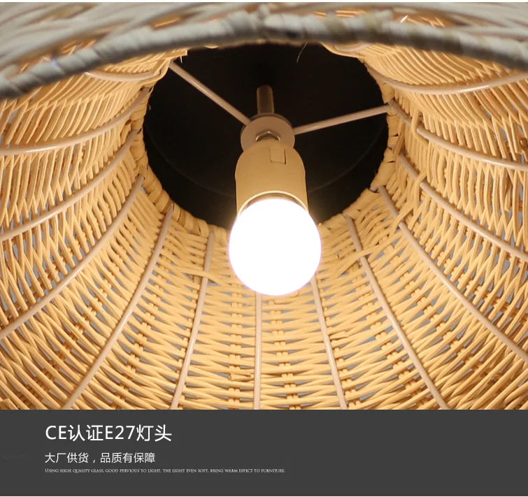 Retro Handmade Rattan Pendant Lights - Chinese - Inspired Vintage Lighting For Dining Rooms