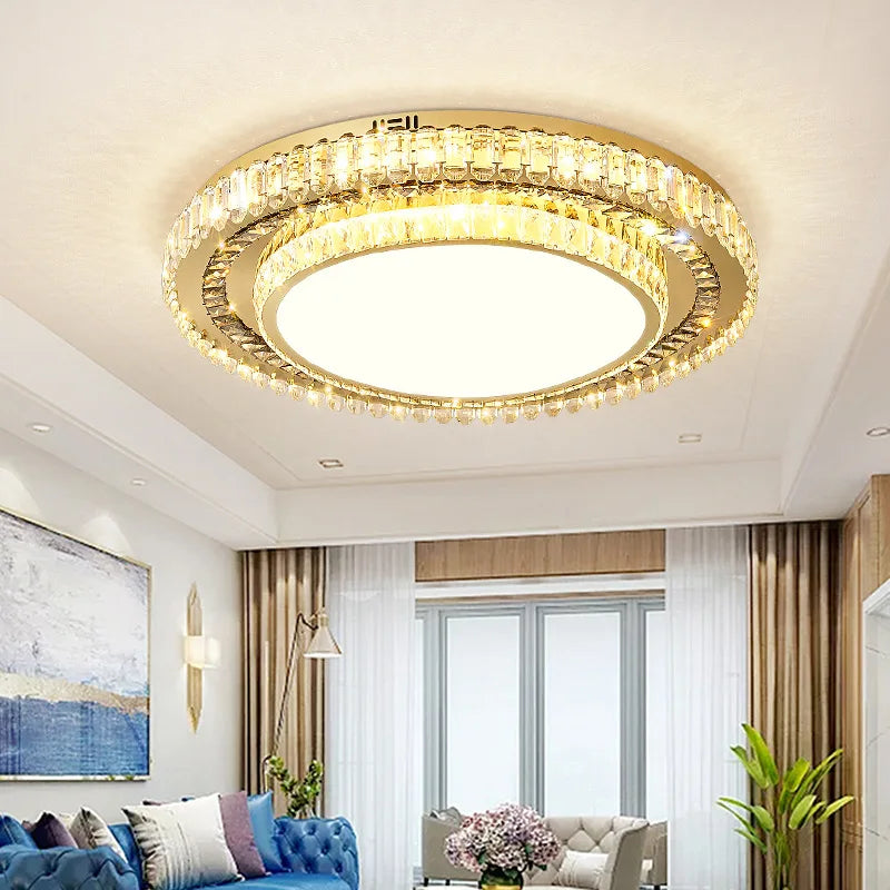 Modern Led Crystal Ceiling Lights - Contemporary Elegance For Bedrooms And Beyond Ceiling Light