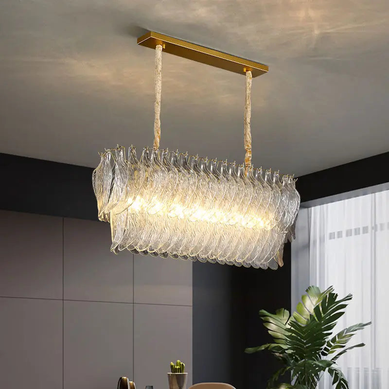 New Design Modern Style Golden Chandelier - Creative Artistry In Handmade Glass For Versatile