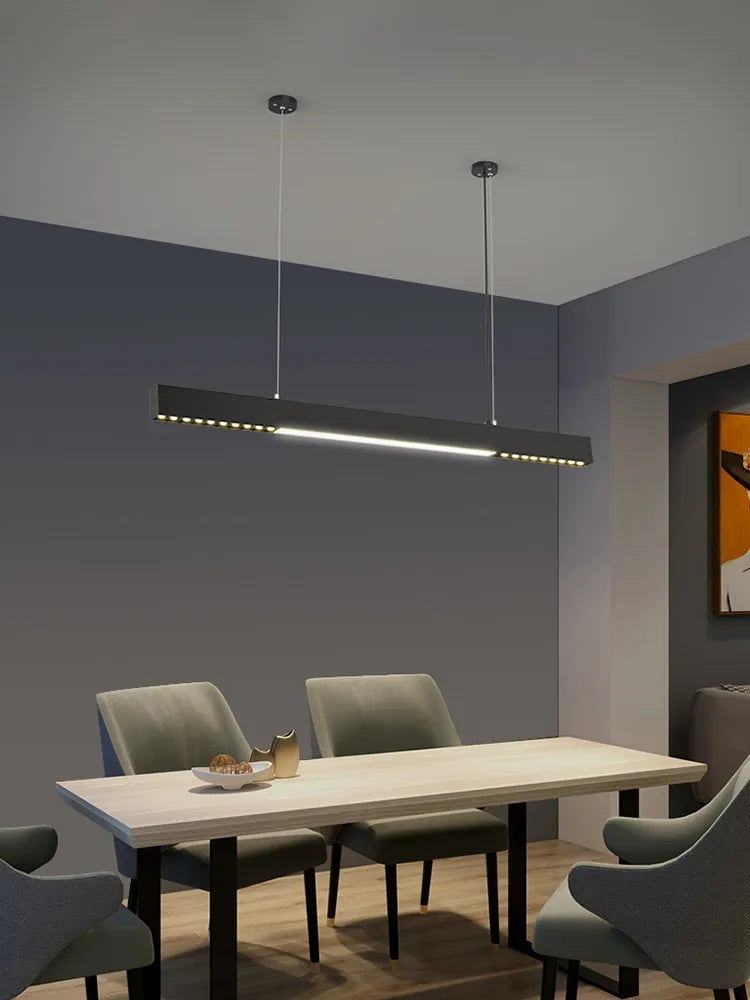 Sleek One - Word Chandelier - Minimalist Lighting For Dining Rooms Kitchens And Offices Pendant