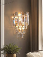 Abigail’s Modern Led Crystal Wall Lamp - Elegant Interior Dec Wall Lamp